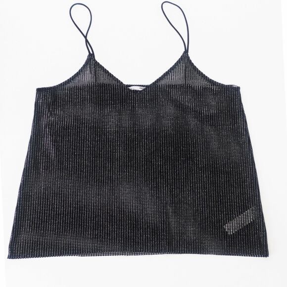 Zara Black Camisole Large Y2K 90s Minimalist Top - Picture 8 of 12